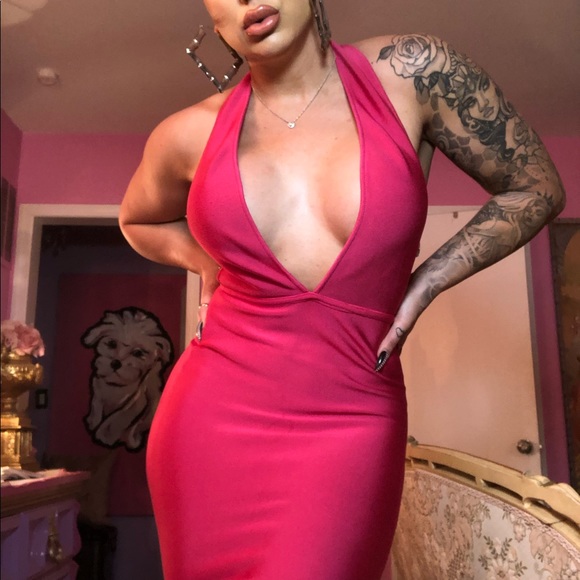 Pink bandage dress - Picture 6 of 7